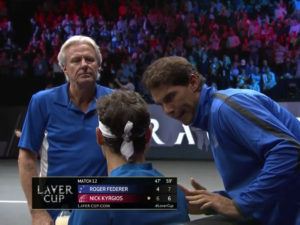 Borg, Federer and Nadal Giving Advice