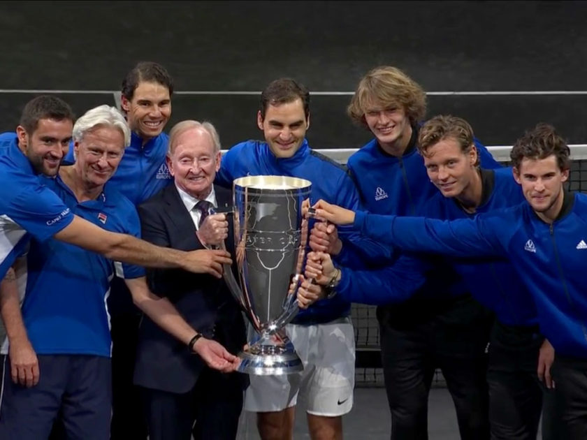 Laver Cup Trophy Ceremony